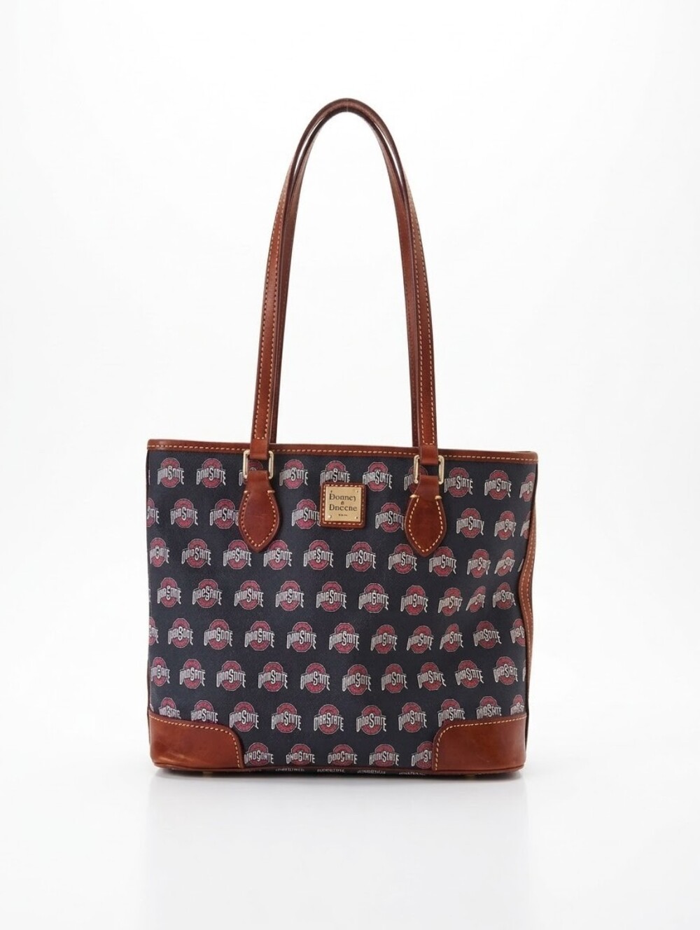 Dooney & Bourke Ohio State Buckeyes Tote Bag With Brown Trim